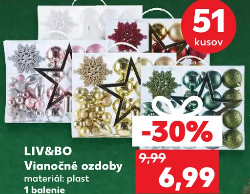 LIV&BO Vianočné ozdoby