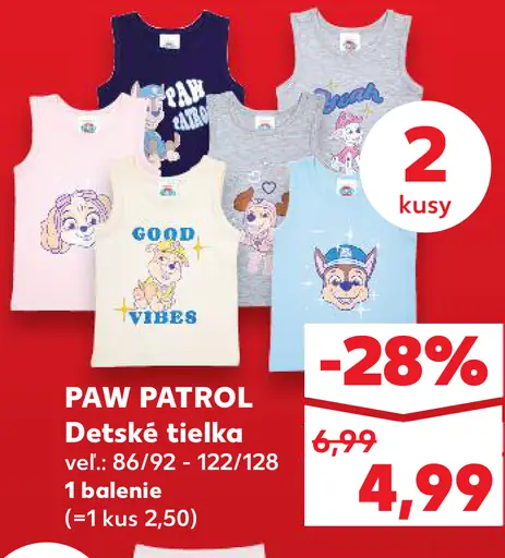Paw Patrol Detské tielka