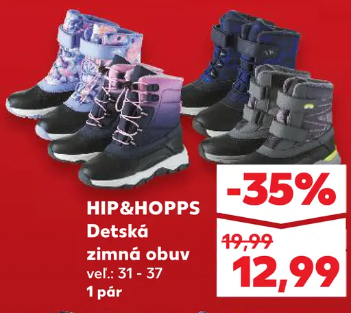 HIP&HOPPS Detská zimná obuv
