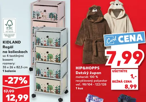 KIDLAND Regál na kolieskach