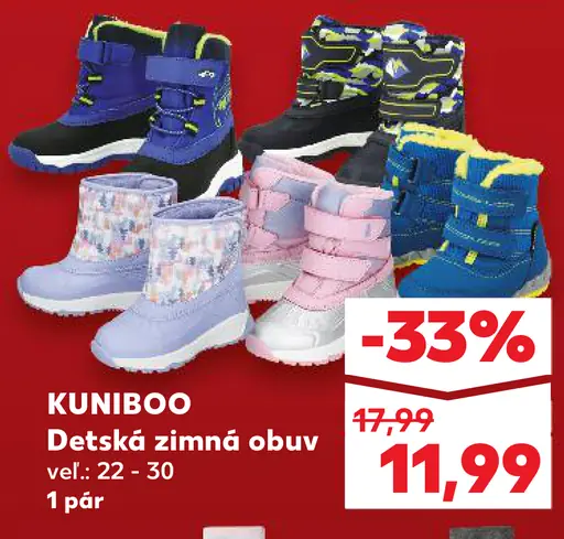 KUNIBOO Detská zimná obuv
