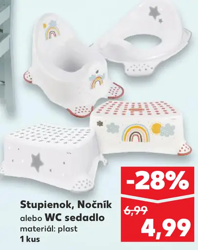 Nočník, WC sedadlo alebo Stupienok