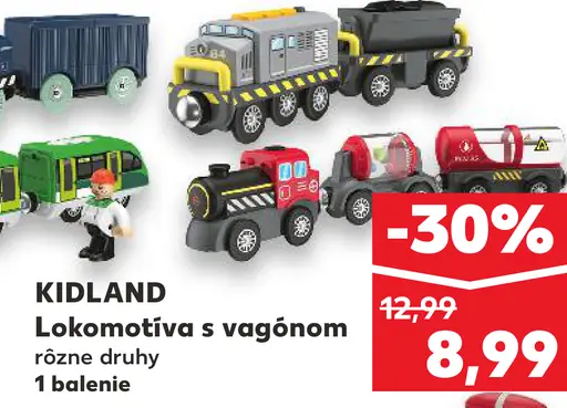 Kidland Lokomotíva s vagónom