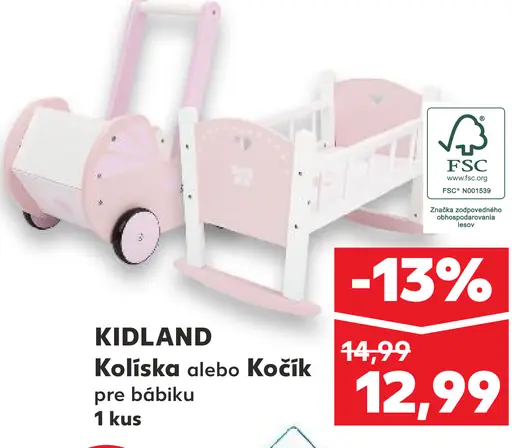 Kidland Kolíska Kočík
