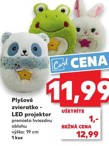 Kidland Plyšové zvieratko - LED projektor