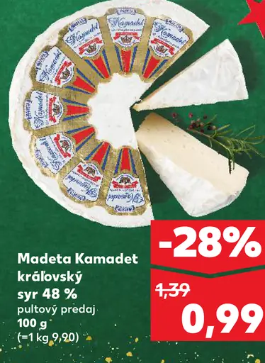 Madeta Kamadet kráľovský syr 48%
