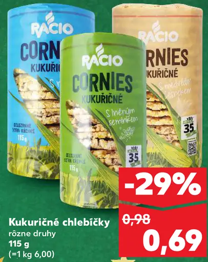 Racio Kukuričné chlebíčky