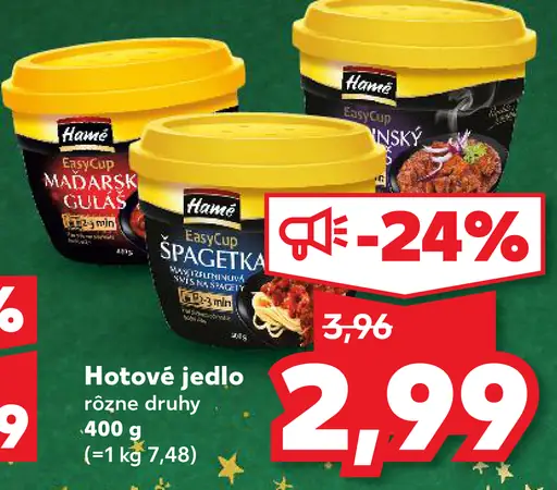 Hame Hotové jedlo Maďarský guláš-Španielsky špagetka plechovka