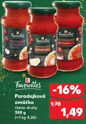Favorites Paradajková omáčka