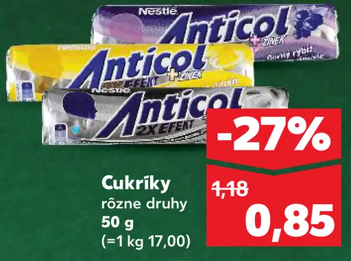 Anticol Anticol cukríky