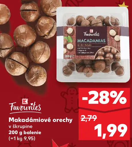 Favorites Makadamiové orechy