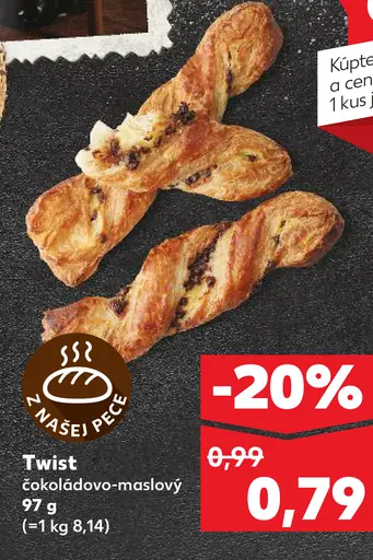 Twist čokoládovo-maslový