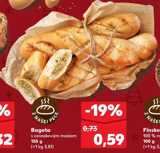 Bageta s cesnakovým maslom