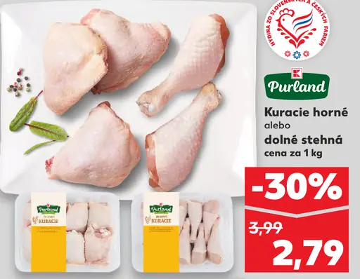 Purland Kuracie horné alebo dolné stehná