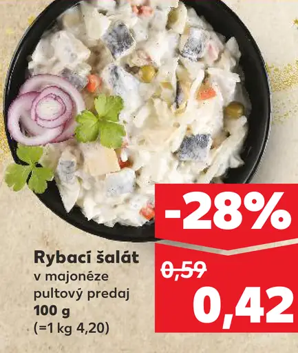 Rybací šalát v majonéze