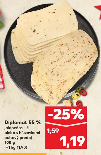 Diplomat jalapeños - chili alebo s hluzovkami