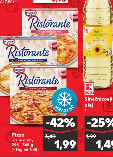 Dr. Oetker Ristorante Pizza bezlepkové rôzne druhy
