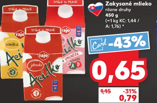 Zott Zakyšané mlieko