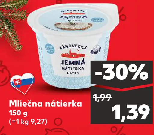 Jemná mliečna nátierka