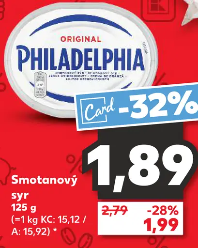 Philadelphia smotanový syr