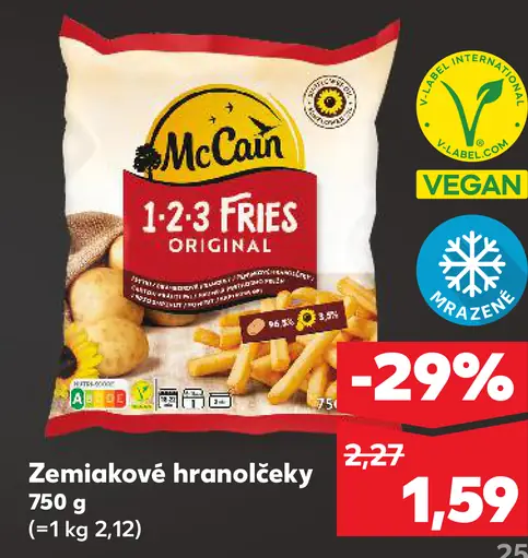 McCain Zemiakové hranolčeky