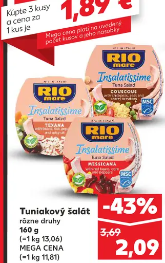 Tuniakový šalát różne druhy