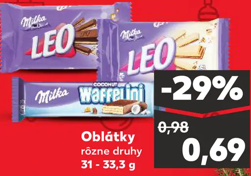 Milka Oblátky Leo