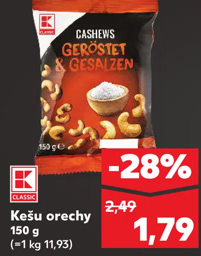 K-Classic Kešu orechy