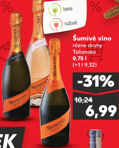 Mionetto šumivé víno Taliansko