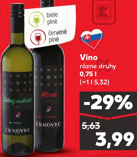 Čierny riečny a Alibernet víno