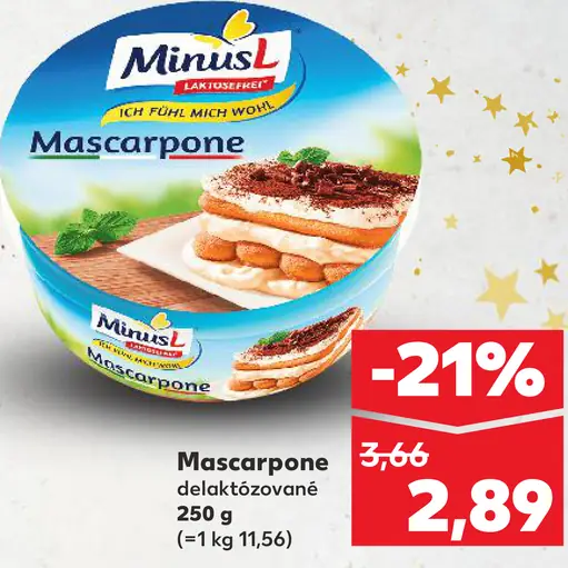 Minus L Mascarpone delaktozované