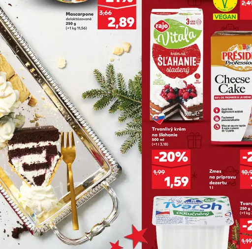 Rajo Vitala Trvanlivý krém na šľahanie sladený