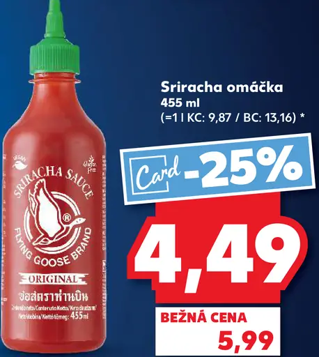Sriracha omáčka