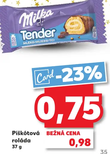 Milka Tender piškótová roláda