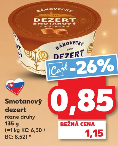 Rajo smotanový dezert