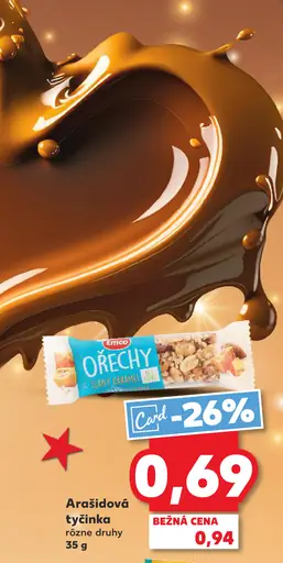 Orechy Arašidová tyčinka