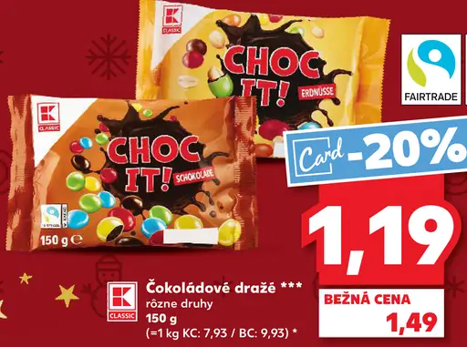 K-Classic Choc It! čokoládové dražé