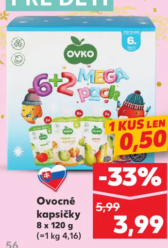 Ovko Ovocné kapsičky