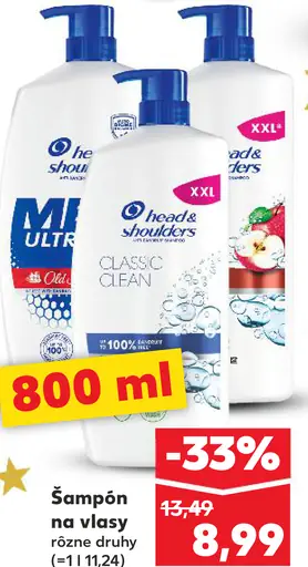 Head & Shoulders šampón na vlasy
