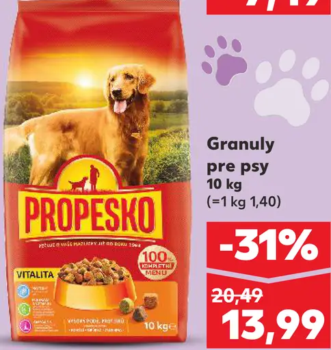 Propesko granuly pre psy