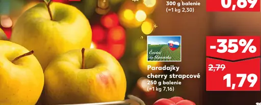 Paradajky cherry strapcové