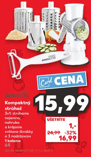 Sumo Slicer Kompaktný strúhač