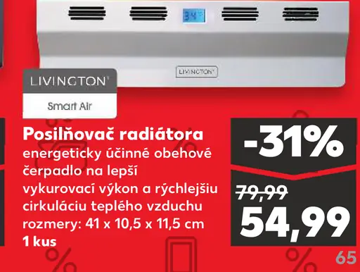 LIVINGTON Smart Air Posilňovač radiátora