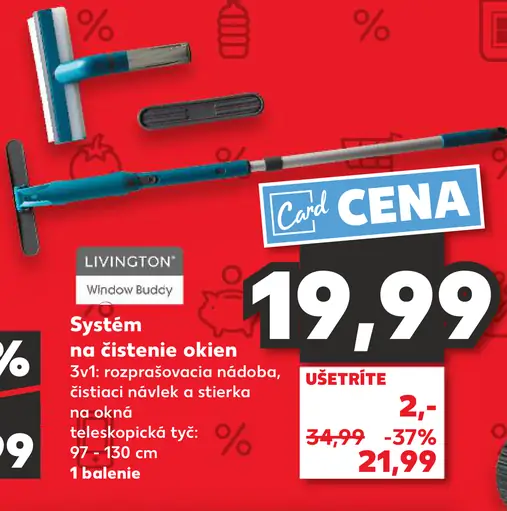 LIVINGTON Window Buddy Systém na čistenie okien
