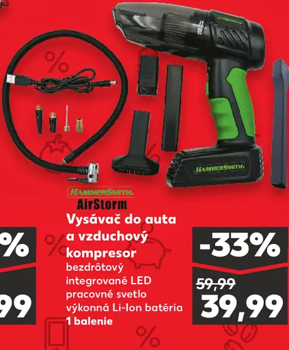 AirStorm Vysávač do auta a vzduchový kompresor