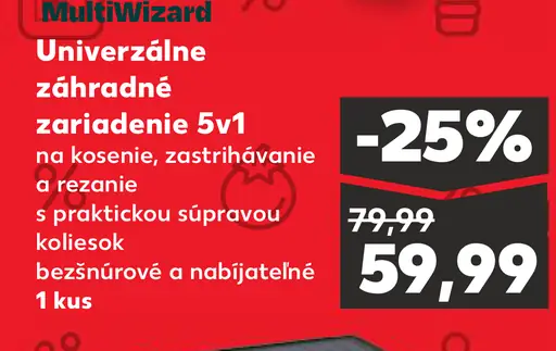 HAMMERMaster MultiWizard Univerzálne záhradné zariadenie 5v1