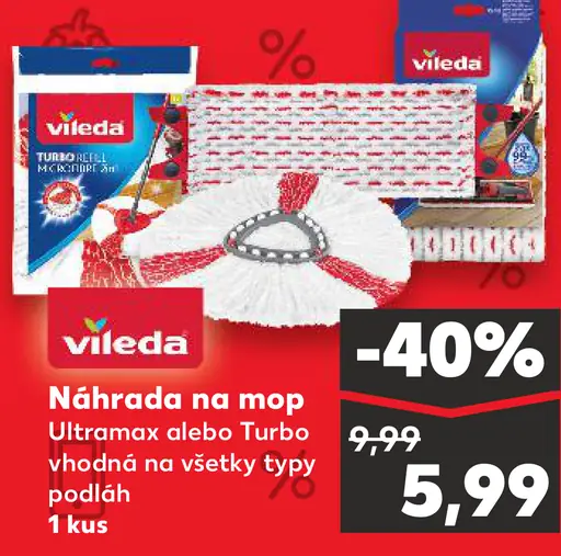 Vileda Náhrada na mop Ultramax alebo Turbo