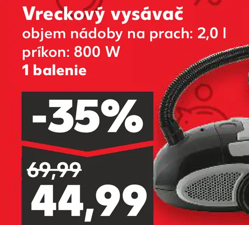 Rohnson Vreckový vysávač s objemom nádoby na prach 2,0 l