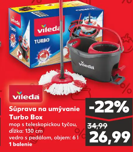 Vileda Súprava na umývanie Turbo Box