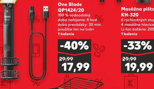 PHILIPS Zastrihávač One Blade QP1424/20